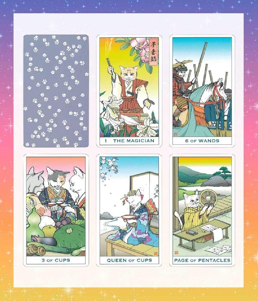 正規品✨人気デッキ✨日本版未発売✨可愛いにゃんこ♪地球の猫たちのタロットカード 正規品✨人気デッキ✨日本版未発売✨可愛いにゃんこ♪地球の猫